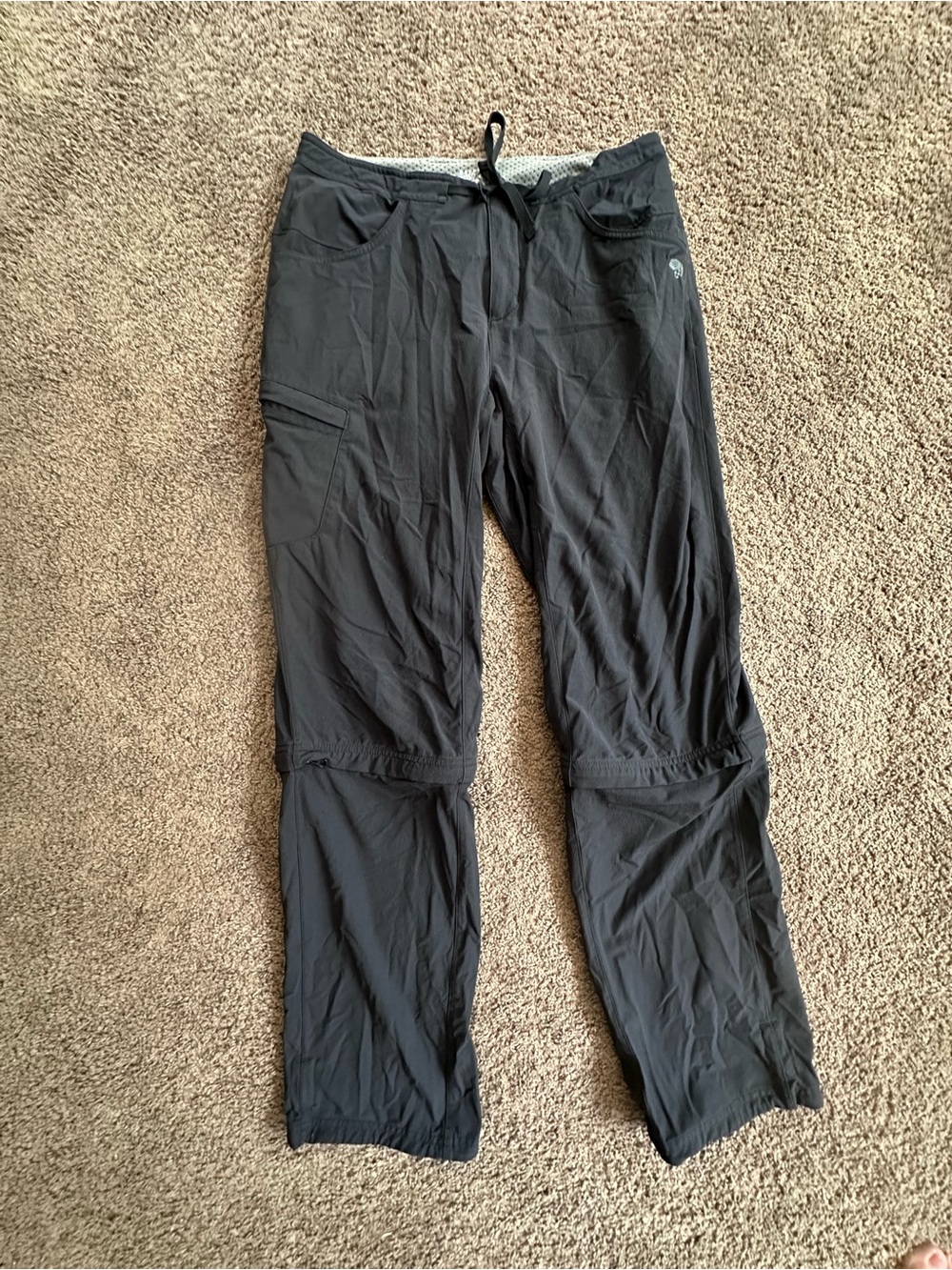Women’s  mountain hardware Black Convertible hiking Pants - Lightweight